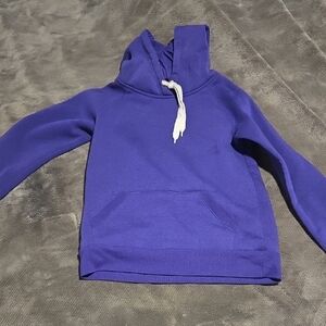 Purple Hoodie with White Drawstring
